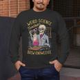Weird Science Skeleton Halloween Teachers Brew Knowledge Men's Long Sleeve T-Shirt, funny design Weird Science Skeleton Halloween Teachers Brew Knowledge Men's Long Sleeve T-Shirt, funny design