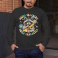 Weird Teachers Build Character Raccoon Colourful Floral Men's Long Sleeve T-Shirt, funny design Weird Teachers Build Character Raccoon Colourful Floral Men's Long Sleeve T-Shirt, funny design
