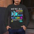 We'Re All Different But We Swim Together Elementary Teacher Men's Long Sleeve T-Shirt, funny design We'Re All Different But We Swim Together Elementary Teacher Men's Long Sleeve T-Shirt, funny design