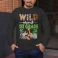 Wild About 1st Grade Teacher Student First Grade Zoo Safari Men's Long Sleeve T-Shirt, funny design Wild About 1st Grade Teacher Student First Grade Zoo Safari Men's Long Sleeve T-Shirt, funny design