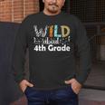 Wild About 4th Grade First Day Of School Teacher Student Men's Long Sleeve T-Shirt, funny design Wild About 4th Grade First Day Of School Teacher Student Men's Long Sleeve T-Shirt, funny design