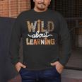Wild About Learning Back To School First Day Teacher Student Men's Long Sleeve T-Shirt, funny design Wild About Learning Back To School First Day Teacher Student Men's Long Sleeve T-Shirt, funny design