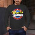 Wonder Teacher Super Woman Power Superhero Back To School Men's Long Sleeve T-Shirt, funny design Wonder Teacher Super Woman Power Superhero Back To School Men's Long Sleeve T-Shirt, funny design