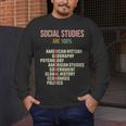 World History Classroom Social Studies History Teacher Men's Long Sleeve T-Shirt, funny design