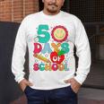 50 Days Of School Teacher Happy 50th Day Of School Kids Men's Long Sleeve T-Shirt, funny design 50 Days Of School Teacher Happy 50th Day Of School Kids Men's Long Sleeve T-Shirt, funny design