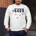 67 Meme Math Teacher 6 7 Halloween Spiders Square Root 4489 Men's Long Sleeve T-Shirt, funny design
