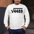 67 Meme Square Root 4489 Six Seven Slang Math Teacher Men's Long Sleeve T-Shirt, funny design