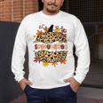 Autumn Fall SPED ED Teacher Thankful Grateful Pumpkin Retro Men's Long Sleeve T-Shirt, funny design
