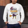 This Is My Awesome Teacher Costume Halloween Witch Men's Long Sleeve T-Shirt, funny design