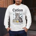 Cation Shirt Cat Science Chemistry Teacher Chemist Pun Men's Long Sleeve T-Shirt, funny design Cation Shirt Cat Science Chemistry Teacher Chemist Pun Men's Long Sleeve T-Shirt, funny design