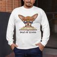 Chihuahua 100 Days Of School Rainbow Glasses Teacher Men's Long Sleeve T-Shirt, funny design Chihuahua 100 Days Of School Rainbow Glasses Teacher Men's Long Sleeve T-Shirt, funny design