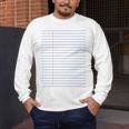 Colleged Ruled Paper Lined Writer Student Professor Teacher Men's Long Sleeve T-Shirt, funny design Colleged Ruled Paper Lined Writer Student Professor Teacher Men's Long Sleeve T-Shirt, funny design