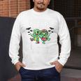 Creepin It Real Monster School Preschool Teacher Halloween Men's Long Sleeve T-Shirt, funny design