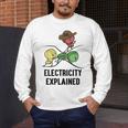 Electricity Explained Physics Nerd I Teacher School Men's Long Sleeve T-Shirt, funny design Electricity Explained Physics Nerd I Teacher School Men's Long Sleeve T-Shirt, funny design