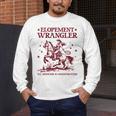 Elopement Wrangler Teacher ABA Behavior Support Cowboy Men's Long Sleeve T-Shirt, funny design