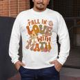 Fall In Love With Science Math Teacher Fall Thanksgiving Men's Long Sleeve T-Shirt, funny design