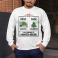 First Educate Then Celebrate Christmas Teacher Winter Break Men's Long Sleeve T-Shirt, funny design