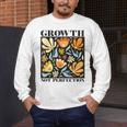 Growth Not Perfection Abstract Florals SPED Teacher Men's Long Sleeve T-Shirt, funny design Growth Not Perfection Abstract Florals SPED Teacher Men's Long Sleeve T-Shirt, funny design