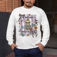 Halloween Skeleton Teacher I'Ll Just Wait Until It's Quiet Men's Long Sleeve T-Shirt, funny design