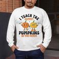 Halloween Teacher I Teach The Cutest Pumpkins In The Patch Men's Long Sleeve T-Shirt, funny design