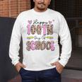 Happy 100th Day Of School Leopard Print Teacher Student Kids Men's Long Sleeve T-Shirt, funny design