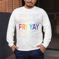 Happy Fri Yay Teacher Friday Saying Men's Long Sleeve T-Shirt, funny design Happy Fri Yay Teacher Friday Saying Men's Long Sleeve T-Shirt, funny design