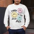 Happy To See Your Face Smile Face Teacher Back To School Men's Long Sleeve T-Shirt, funny design Happy To See Your Face Smile Face Teacher Back To School Men's Long Sleeve T-Shirt, funny design