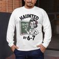 Haunted 67 Skeleton Math Teacher Halloween Costume Math Pun Men's Long Sleeve T-Shirt, funny design Haunted 67 Skeleton Math Teacher Halloween Costume Math Pun Men's Long Sleeve T-Shirt, funny design
