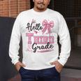 Hello Third Grade First Day Of School Coquette Teacher Girl Men's Long Sleeve T-Shirt, funny design Hello Third Grade First Day Of School Coquette Teacher Girl Men's Long Sleeve T-Shirt, funny design