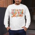 Inclusion Matters Groovy American Sign Language ASL Teacher For Men Women Men's Long Sleeve T-Shirt, funny design