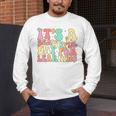 It's Beautiful Day For Learning Retro Teacher Students Women Men's Long Sleeve T-Shirt, funny design