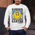 Kindergarten Teacher Hippie Smile Face Back School Men's Long Sleeve T-Shirt, funny design Kindergarten Teacher Hippie Smile Face Back School Men's Long Sleeve T-Shirt, funny design