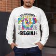 Let The Games Field Day Begin Tie Dye Adults Teacher Kids Men's Long Sleeve T-Shirt, funny design Let The Games Field Day Begin Tie Dye Adults Teacher Kids Men's Long Sleeve T-Shirt, funny design