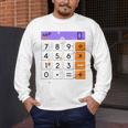 Math Teacher Halloween Costume Calculator Math Pun Men's Long Sleeve T-Shirt, funny design Math Teacher Halloween Costume Calculator Math Pun Men's Long Sleeve T-Shirt, funny design