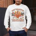 One Thankful Teacher Thanksgiving Retro Groovy Fall Teachers Men's Long Sleeve T-Shirt, funny design One Thankful Teacher Thanksgiving Retro Groovy Fall Teachers Men's Long Sleeve T-Shirt, funny design