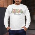 PE Teacher Back To School Physical Education Teacher Men's Long Sleeve T-Shirt, funny design PE Teacher Back To School Physical Education Teacher Men's Long Sleeve T-Shirt, funny design