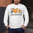 Peace Love Visuals Sped Teacher Pumpkin Skeleton Halloween Men's Long Sleeve T-Shirt, funny design Peace Love Visuals Sped Teacher Pumpkin Skeleton Halloween Men's Long Sleeve T-Shirt, funny design