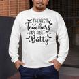 Retro The Best Teachers Are A Bit Batty Halloween Teacher Men's Long Sleeve T-Shirt, funny design Retro The Best Teachers Are A Bit Batty Halloween Teacher Men's Long Sleeve T-Shirt, funny design
