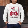 Retro All Done Christmas Special Ed Teacher Team Santa Women Men's Long Sleeve T-Shirt, funny design Retro All Done Christmas Special Ed Teacher Team Santa Women Men's Long Sleeve T-Shirt, funny design