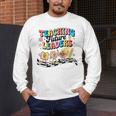 Retro Teaching Future Leaders Groovy Teacher Back To School Men's Long Sleeve T-Shirt, funny design Retro Teaching Future Leaders Groovy Teacher Back To School Men's Long Sleeve T-Shirt, funny design