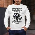 Science Teacher Appreciation Merch -Adults -Youth Grey Classic Fit Modern Science Theme Cartoon Men's Long Sleeve T-Shirt, funny design Science Teacher Appreciation Merch -Adults -Youth Grey Classic Fit Modern Science Theme Cartoon Men's Long Sleeve T-Shirt, funny design