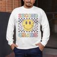 Second Grade Teachers Boys Girls Smile Face 2nd Grade Team Men's Long Sleeve T-Shirt, funny design