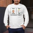 Special Education Teacher First Then Visual I Am Working For Men Women Girls Kids Men's Long Sleeve T-Shirt, funny design