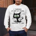 I Survived 67 Days Of School Teachers Students Humor Men's Long Sleeve T-Shirt, funny design I Survived 67 Days Of School Teachers Students Humor Men's Long Sleeve T-Shirt, funny design