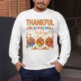 Teach Thanksgiving Teacher Thankful For My Preschool Turkeys Men's Long Sleeve T-Shirt, funny design
