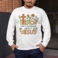 I Teach Tiny Humans About Jesus Christian Teacher Religious Men's Long Sleeve T-Shirt, funny design I Teach Tiny Humans About Jesus Christian Teacher Religious Men's Long Sleeve T-Shirt, funny design