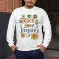 Teacher Inspire Love Men's Long Sleeve T-Shirt, funny design