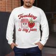Teaching Is My Jam Cute Strawberry For Women Teachers Men's Long Sleeve T-Shirt, funny design Teaching Is My Jam Cute Strawberry For Women Teachers Men's Long Sleeve T-Shirt, funny design