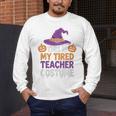 This Is My Tired Teacher Costume Halloween Premium Tri-Blend Men's Long Sleeve T-Shirt, funny design