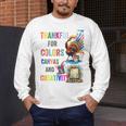 Turkey Thanksgiving Art Teacher Costume Tee For Artists Men's Long Sleeve T-Shirt, funny design